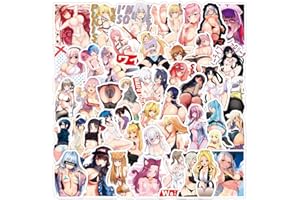 STICKER JUNKIES 50 Stück Anime Sexy Girl Aufkleber Vinyl Erwachsene Bunny Girl Stickers,Laptop Wasserflasche Fahrrad Skateboard Motorrad Gitarre Computer Wasserdicht Ästhetisch Aufkleber für Jugendliche Kinder