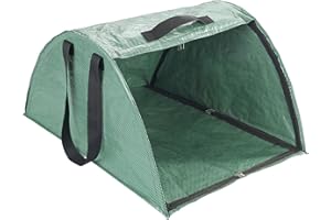 Maximex Recogedor de Hojas XL Herramienta de jardín eficaz con Borde de Barrido Integrado plástico PP y Fibra de Vidrio Verde/Blanco 50x35x75 cm