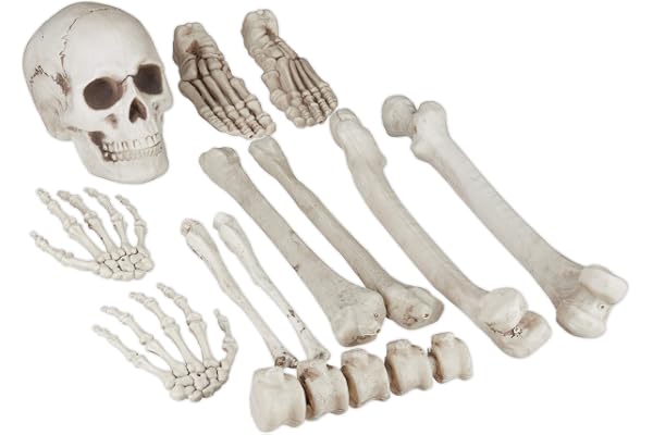 Relaxdays dekorknän, 12-delars set, halloweeninredning, XXL