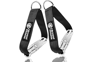 J Bryant Kabelmaschinengriffe, Befestigung für Riemenscheiben-Maschine, robuster Metall-D-Griff, Aluminiumlegierung, Griffgriffe, langlebige Workout-Griffe, Riemenscheibe, LAT Pulldown-System