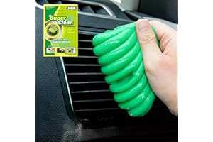 NEW LEADER Car Cleaning Gel (1 Pack) Green, Car Detailing Kit Gel for Car Interior Air Vents Dashboard Cleaner, Universal Dust Cleaner Gel Putty, Reusable Dust Cleaning Slime for Home Office Laptop Keyboard