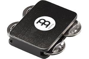 Meinl Percussion Jingle Tap Instrument - Jingle Instrument with Velcro Fastener - Accessory for Instruments - Siam Oak, Black (JT-S-BK)
