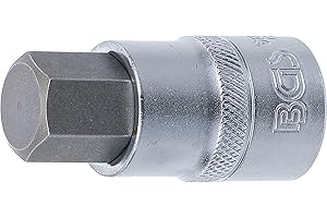 ‎BGS BGS 5184-H17 | Bit-Einsatz | Länge 55 mm | 12,5 mm (1/2") | Innensechskant 17 mm | CV-Stahl