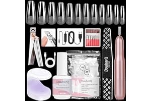 Major Dijit Gel X Starter-Set – Mit Nagelfräse, 4-in-1 Gel (0,5oz), 500 LongCoffin-Tips, UV-Lampe & Zubehör für Nagelverlängerungen & Nail Art