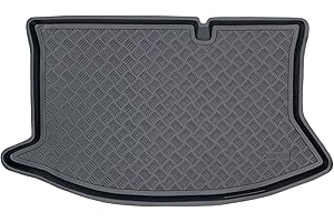 M MOTOS Tappeti in PE per bagagliaio adatto per Ford Fiesta VI 2008-2016 Migliorate il vostro comfort di viaggio con il resistente tappetino per auto - tappetino per bagagliaio per tutte le stagioni,