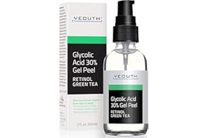 YEOUTH Peeling Ácido Glicólico 30% Cuidado Facial Profesional con Retinol y Té Verde, Exfoliante Facial Skin Care Mujer y Hombres 60ml