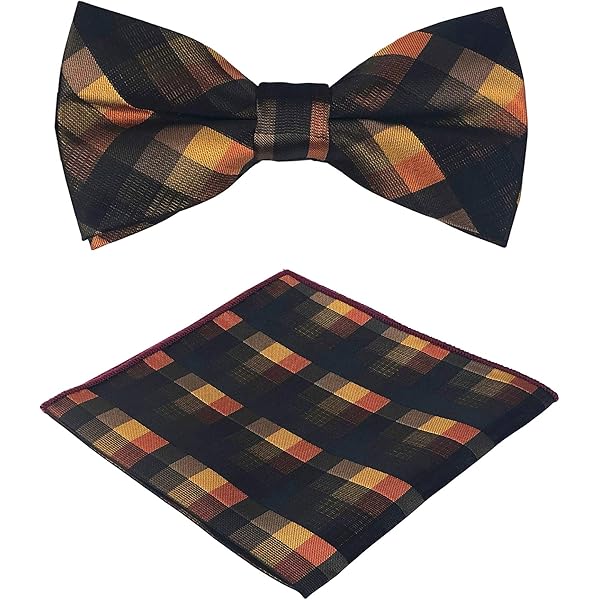 Men's Wing Chain Bow Tie - Gold Metal Adjustable Necklace Style