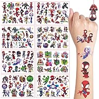 ACWOO Tatouage Temporaire Pour Enfant, 30 Pcs Lumineux Etanche Tatouage Ephémère, Fée Des Fleurs, Dinosaure, Animal, Dinosaure, Sirène, Océan, Cadea Décoration De Fête Garçon Fille