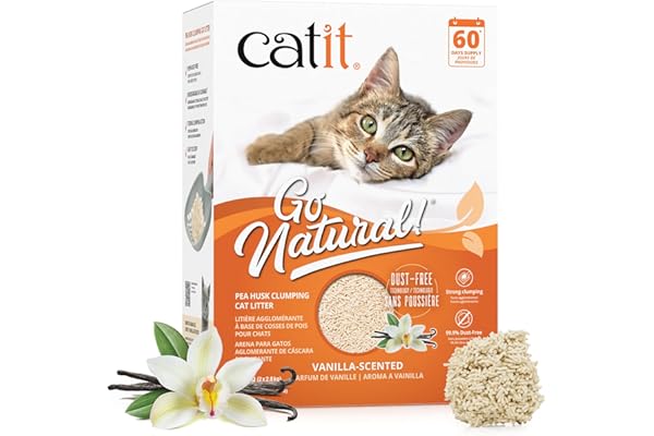 Catit Go Natural! Arena Guisantes, Aroma Vainilla 5.6 kg