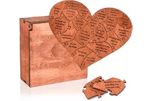 CDDFUNGO Regali Romantico Assemblati in Legno con Cuore - Regalo per Coppie San Valentino, Anniversario, Natale, Compleanno, Regalo Speciale per Fidanzato, Moglie, Marito, Fidanzato, Fidanzata, Sposi, Maritino