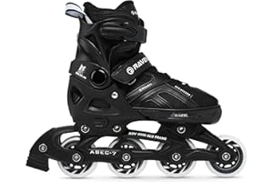 Raven Pulse – Pattini a rotelle per bambini, ragazze, ragazzi, adulti, bambini – Pattini a rotelle – 2 in 1 con opzione pattini da ghiaccio – Regolabili