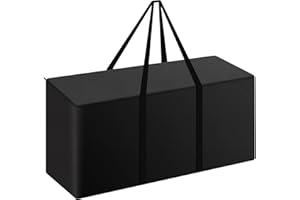 Funshot Aufbewahrungstasche Gartenauflagen Auflagentasche Wasserdicht,128x32x50cm,420D Oxford Fabric Stuhlauflagen Aufbewahrung für Sitzauflagen Gartenpolster, Schutzhülle für Polsterauflagen,