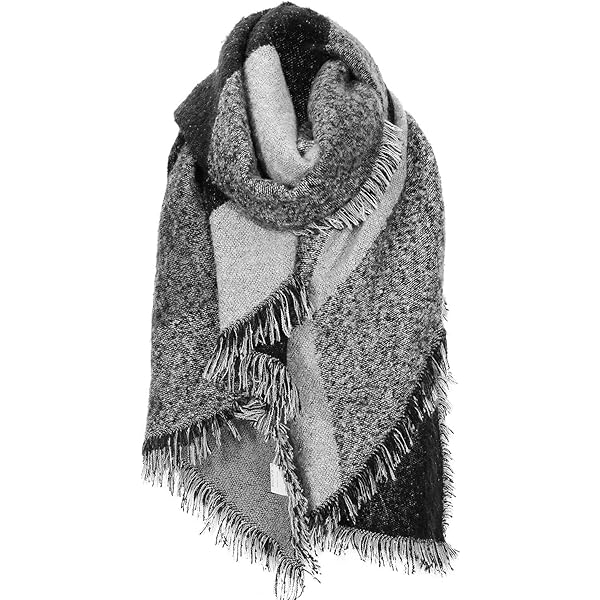 Sciarpa Invernale Miss Lulu Donna - Grande Quadrato 200x67 Cm, Acrilico E Lana, Colorata E Morbida - Foto 4