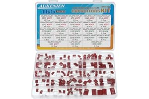 AUKENIEN 23Wartości 165sztuk Kondensatory polipropylenowe 400 V 10 nF do 1 uF 630 V 1 nF do 1 uF CBB22 Zestaw asortymentowy kondensatorów metalizowanych