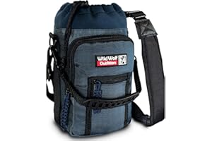 Wild Wolf Outfitters – # 1 Best Water Bottle Holder per 1.814,4 gram bottiglie – Carry, proteggere e isolare il pallone con questo grado militare Carrier W/2 tasche e tracolla imbottita regolabile.