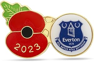 THE ROYAL BRITISH LEGION Royal British Legion Everton Poppy Football Pin 2023