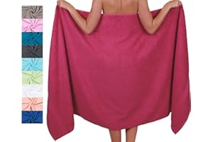 ‎BETZ Betz Badetuch XXL 100x200 cm 100% Baumwolle – Weiches Frottee Saunatuch & Strandtuch – Pflegeleicht & saugstark – Palermo Serie – Farbe Cranberry