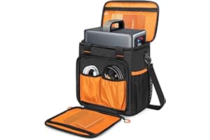 PGmoon Torba do projektora kompatybilna z Nebula Mars 3/Cosmos Laser 4K/SE, torba na projektor z kieszeniami na akcesoria (wzór patentowy)