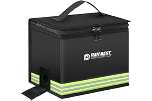 IMNBEST Sac de Sécurité Ignifugé pour Piles au Lithium - Réservoir de Stockage de Grande Capacité