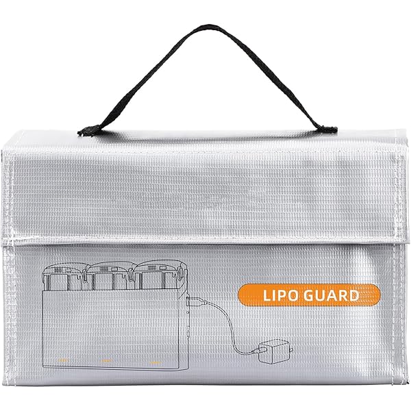 iEago RC Mini 4 Pro Lipo Safe Bag voor DJI Mini 4 Pro/Mini 3 Pro accutas, vuurvast, veiligheidstas, opladen, reisveiligheid, draagtas, batterijcase, accessoires (voor 3 accu's