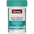 Swisse Fish Oil with 1500mg Omega 3 In One Capsule (Only One Capsule Per Serving) Manufactured In Australia, Highest Omega-3 Content In One Capsule - 40 Days Pack