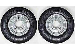BITS4REASONS STARCO KENDA K371 PREMIUM 8 INCH 4.80/4.00-8 70M 6PLY (6PR) TRAILER WHEELS & TYRES 115MM PCD 1 PAIR
