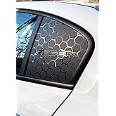Graficar Design Fiat Egea Sedan ile Uyumlu Kelebek Cam Sticker Set EGEA Yazılı T&uuml;m Model Yılları ile Uyumlu