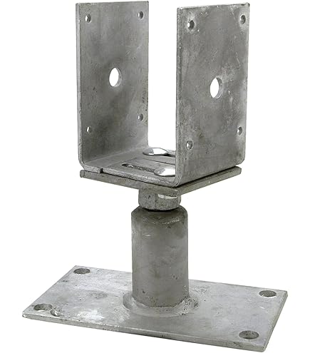 Staffa Portapalo Alberts Zincata - Regolabile In Altezza/Larghezza, Per Recinzioni, 71-161 Mm - Foto 6