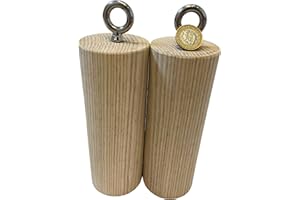 Rip Your Grip Cylinder - sold as pair calisthenics home training gym strength heavy hand crush fat grips hand strengthens fitness exercise best climbing rock hang holds wood grip power handle body trainer kettlebell weights dumbbell loading pin powerlifting bar deadlift