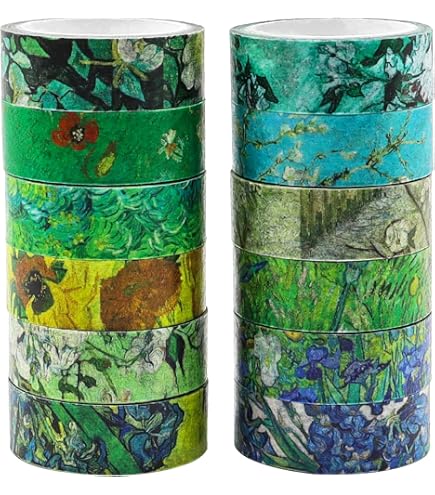 Cleminsta 20 Rotoli Di Nastro Adesivo Washi 5/10/15/20/25mm Nastro - Foto 2