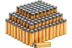 Amazon Basics 100-Pack AA Alkaline High-Performance Batteries, 1.5 Volt, 10-Year Shelf Life