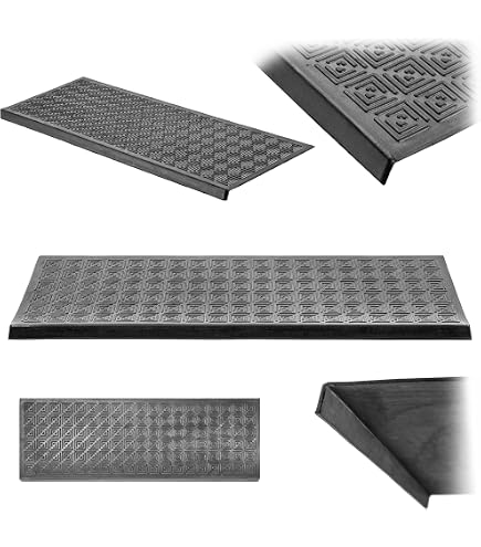 Micro-Pro XS4881 Tappetino Antiscivolo In PVC Per Interni/Esterni – 75x45 Cm, Assorbente, Resistente, Colore Nero/Marrone - 2