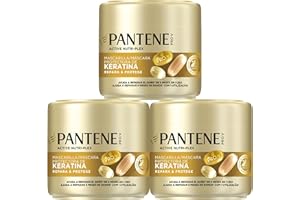 Pantene Pro-V Repara Y Protege Mascarilla Protectora De Keratina 3X300ml Para Pelo Seco Y Dañado. Ayuda A Reparar 6 Meses De Daños En Un Solo Uso