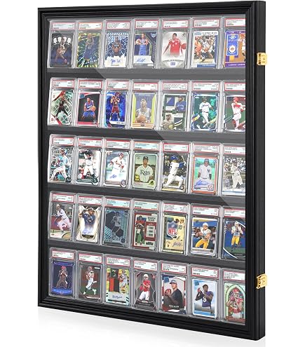 Jinchuan Trikot-Rahmen Vitrine Für Kinder-Jerseys – UV-Schutz, Abschließbar, 60x45 Cm, Schwarz
