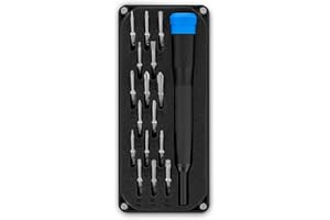 iFixit Minnow Precision Bit Set, Pocket-Sized Portable bit Set with 16 Mini-bits (4 mm) & Precision Screwdriver for Repairing Electronics Like iPhone