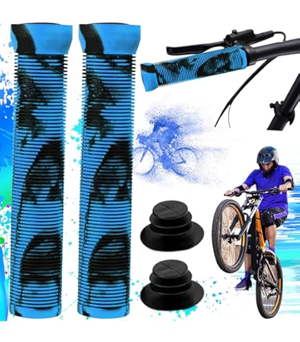 Paire De Poignées Vélo éponge - Bleu - Neuves