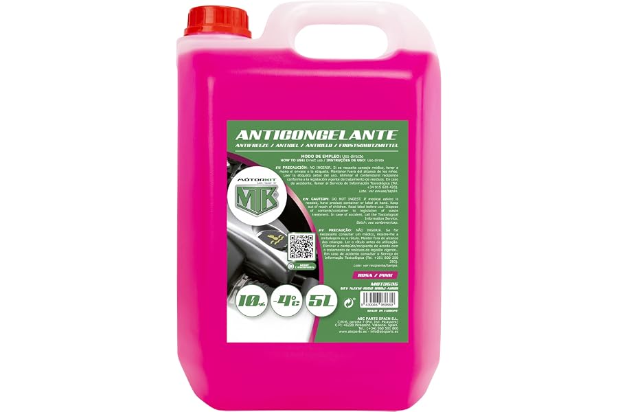 ¿Cómo reemplazar el radiador de un vehículo? Pasos a seguir 3 Motorkit MOT3535 Anticongelante, 5L, 10 %, Rosa