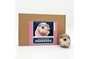 Bergin & Bath Needle Felting Kit, Hedgehog. Planet Friendly Craft kit for Adults and Teens. DIY Wool Felt Supplies for Beginners.