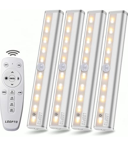 12 Lamps RGB Glass Edge Shelf Side Clip Clamp Light LED Under Ca