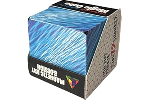 BLITZHAUS Formwechsel Zauberwürfel – Infinity Cube - Magnetwürfel 3D - Anti Stress Spielzeug - 36 Seltenerdmagnete - Über 70 Formen Verwandelbar (Ocean Blue)