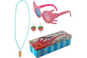 Cinereplicas Harry Potter – Luna Lovegood Trinket Trio med Spectrespecs, Radish örhängen & Cork halsband replicas – officiell