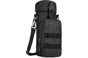 HUNTVP Borsa per Borraccia Molle Militare Tattico Borsa Tracolla Porta Bottiglia Custodia Borraccia per Sport Outdoor Ciclismo Trekking Campeggio Escursionismo