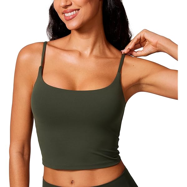 CRZ YOGA Vrouwen Butterluxe Halter Longline Sportbeha - Gevoerde Workout Yoga Crop Tops Tanks met Ingebouwde Pads wit M
