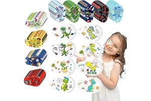 LIUQOBN Eye Patches, Fun Cartoon Animals Eyeshade,Reusable Over Lens Eyepatch