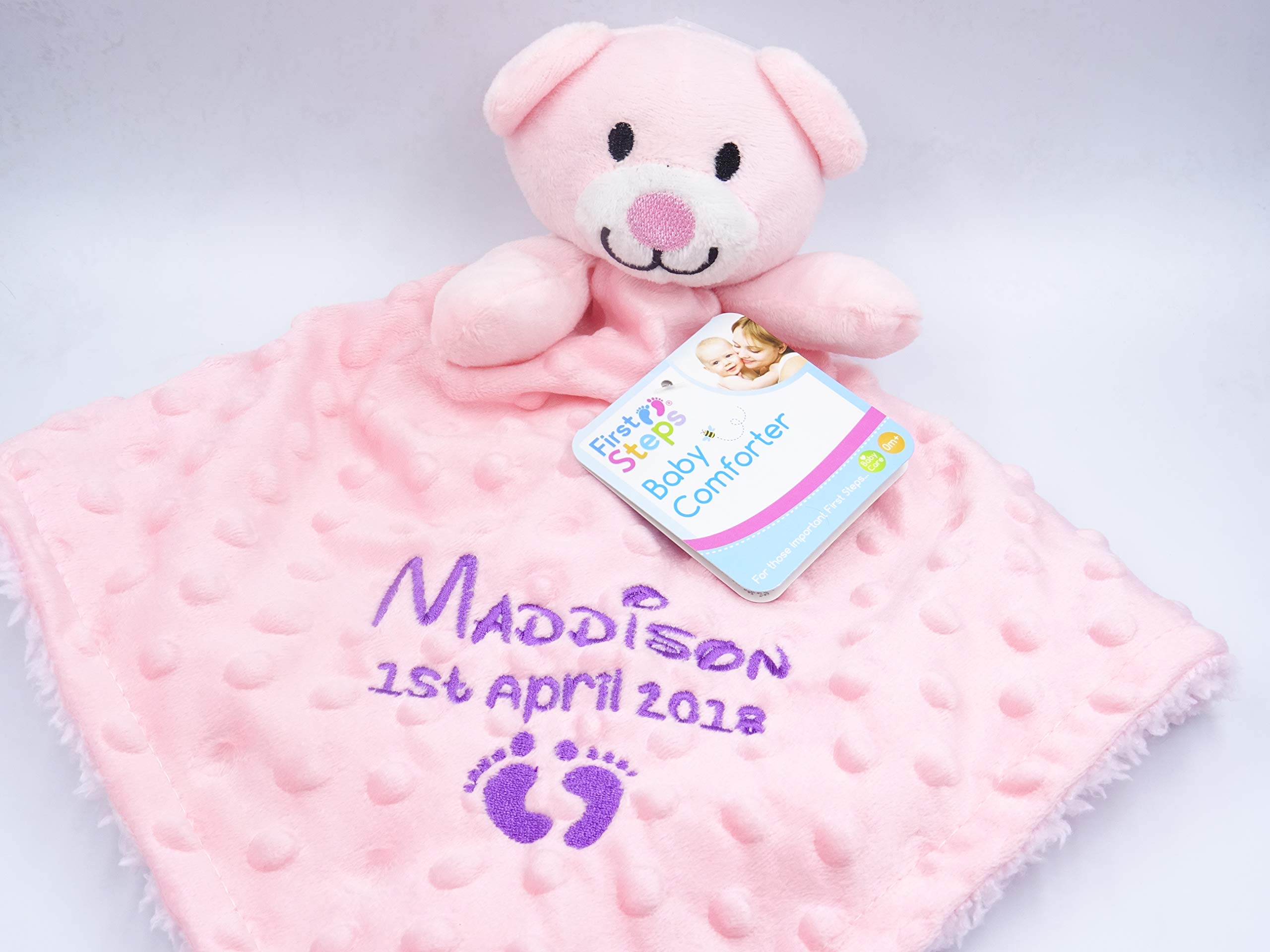personalised baby comfort blanket