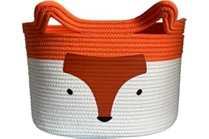 Bigepige Cesto Ropa Sucia, Cesto Juguetes Infantil, Cesta Organizadora Bebe Almacenaje Juguetes Organizador Baño Fox Decoracion Habitacion Zorro