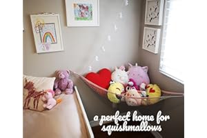 MiniOwls toy storage hammock organizer de-dcluttering solution & inexpensive idea for every child room (Large (Pack of 1), Unicorn)