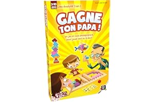 Gigamic - Gagne Ton Papa - Le Jeu Casse-tête évolutif en Bois - A partir de 3 Ans - De 1 à 2 Joueurs