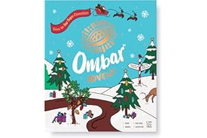 Ombar Vegan Chocolate Advent Calendar | Organic, Fair Trade, Dairy & Gluten Free | 25 Mini Chocolate Bars in 5 Indulgent Flavours