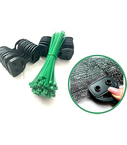 50 Clip In Plastica Per Rete Parasole - Accessori Per Tessuto Ombreggiante, Antivento E Ombreggiante - Foto 10